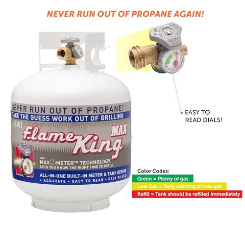 20LB Steel Propane Tank Cylinder with Built-in Gauge for Grills and BBQs Y6300