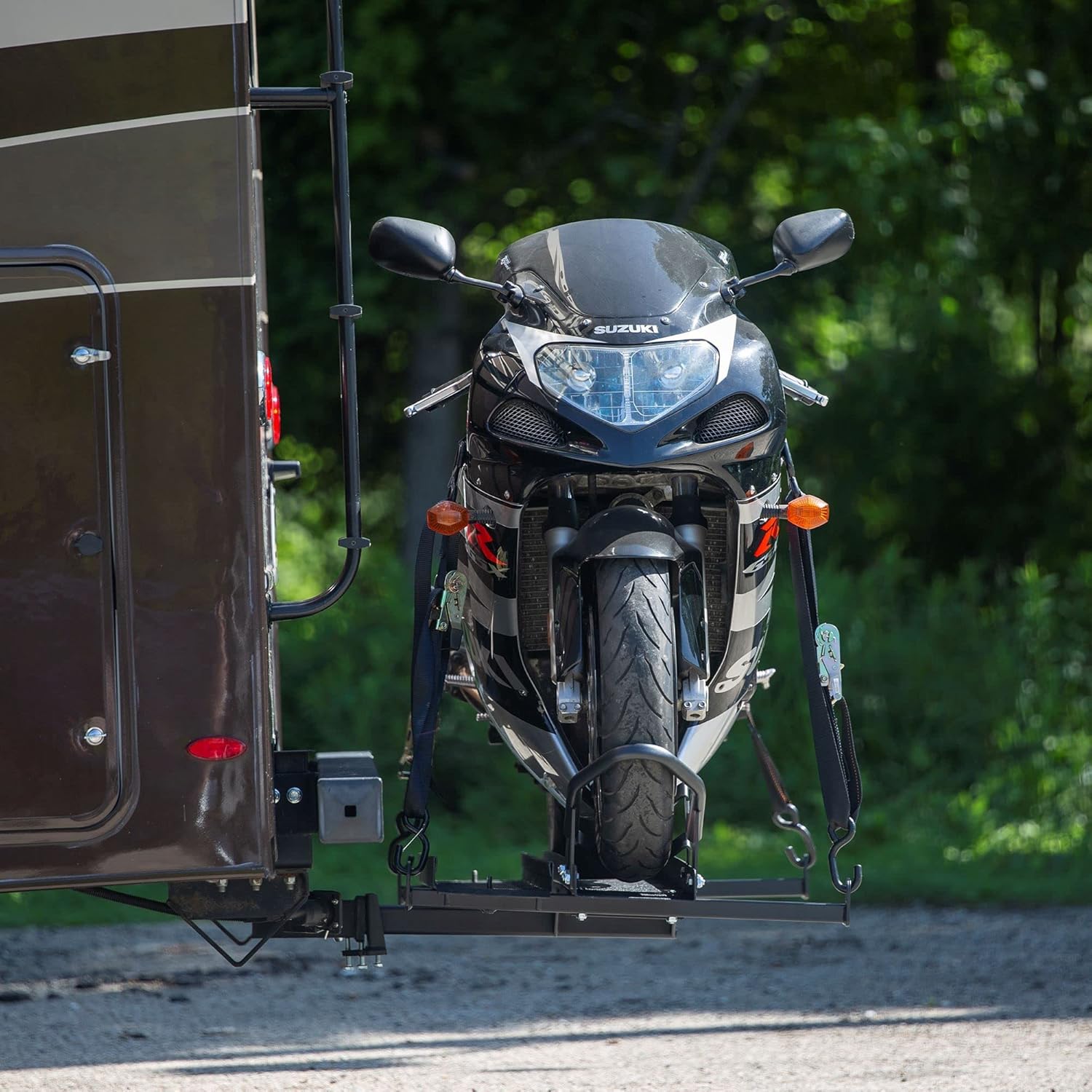 Steel Motorcycle Carrier for RVs, 400 lb Capacity P52090