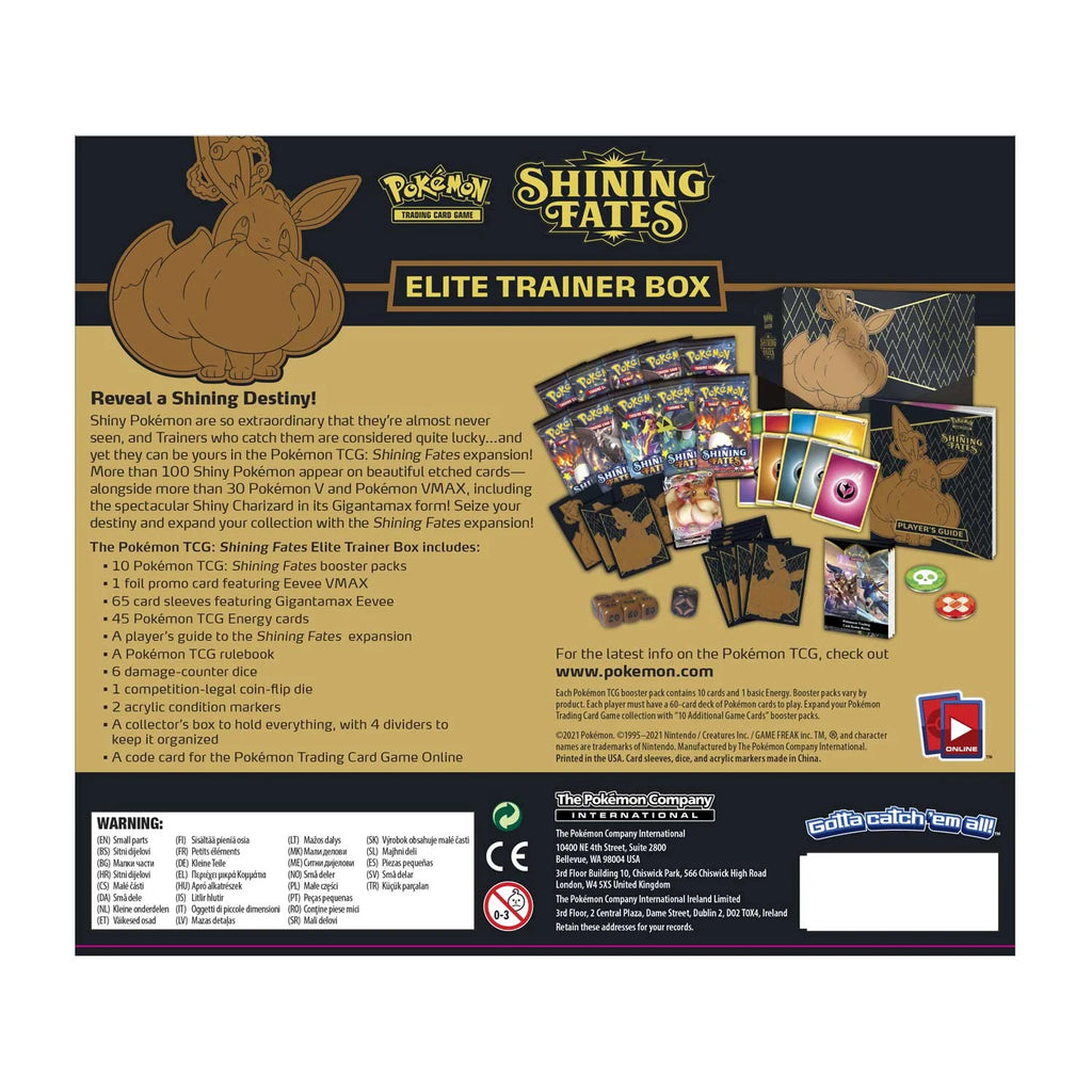 Pokemon TCG: Shining Fates Elite Trainer Box - Eevee Card Game P767