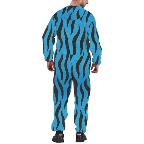 Adult Onesie Hooded One-Piece Pajama Zipper Jumpsuit for Men and Women I930
