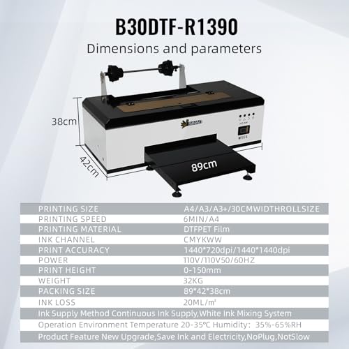 DTF Printer A3 for T-Shirt Transfer Printing X784065