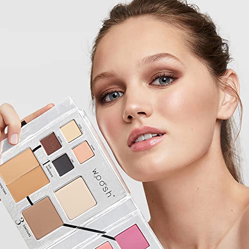 Fold Out Face Makeup Palette, Travel All in One, Neutral Cream & Powder C383147