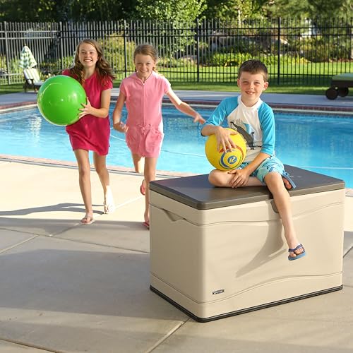 Extra Large Deck Box, 130 Gallon, Desert Sand/Brown V622519