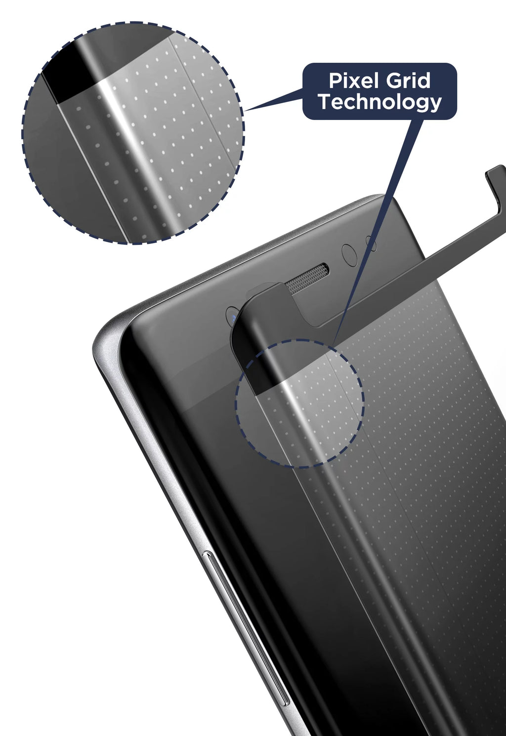 Tempered Glass Screen Protector for Galaxy S9 Plus with Applicator Q699