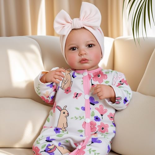 20-inch Soft Vinyl Reborn Baby Doll with Accessories N401