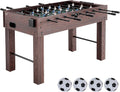 VEVOR Foosball Table, 55 inch Standard Size Foosball Table, Indoor Full Size Foosball Table for Home, Family, and Game Room, Soccer with Foosball Table Set, Includes 4 Balls and 2 Cup Holders
