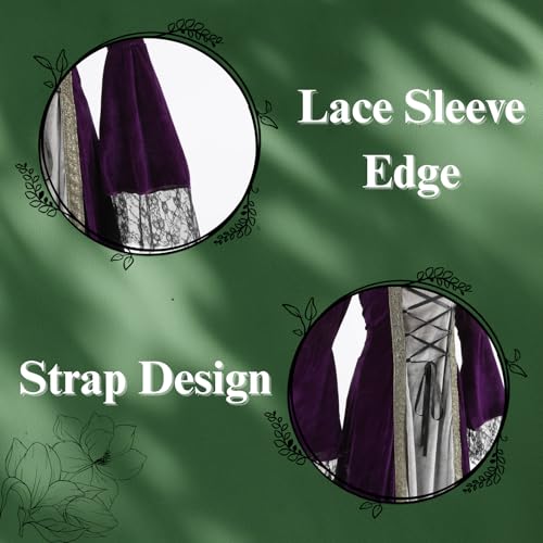 Medieval Tea Party Dress with Bubble Sleeves and Belt J695606