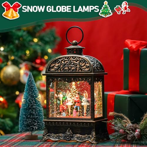 Nutcracker and Mouse King Snow Globe Music Box W567228