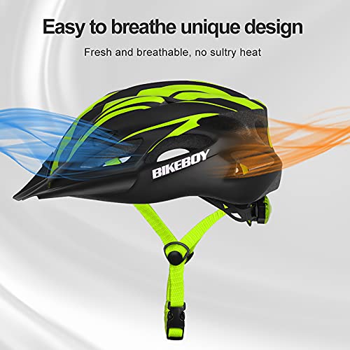 Adult Bike Helmet with Light and Sun Visor H53604