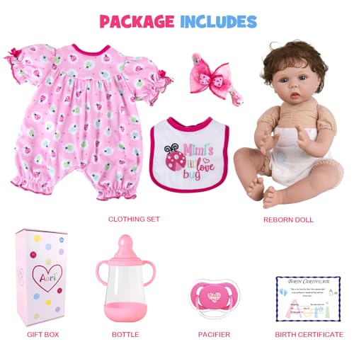 Lifelike Reborn Baby Doll 20 Inch Realistic Newborn Girl with Gift Box X3105