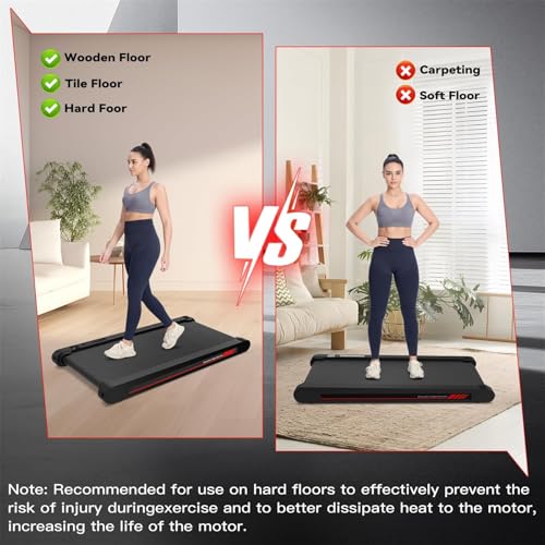 Walking Vibration Pad with APP, 3 in 1 Under Desk Treadmill, Low Noise with Remote Control K2989