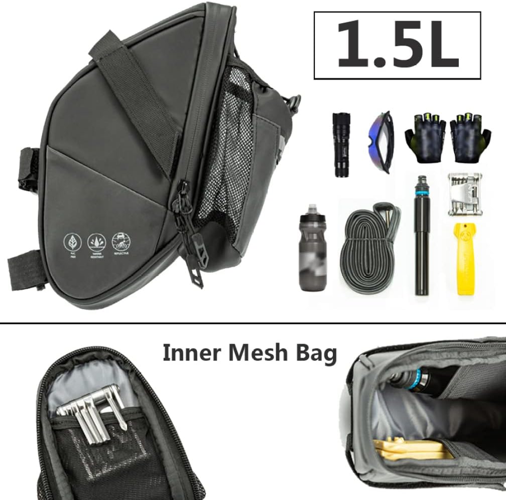 Bicycle Saddle Bag Rainproof with Reflective Rear Seat K939020