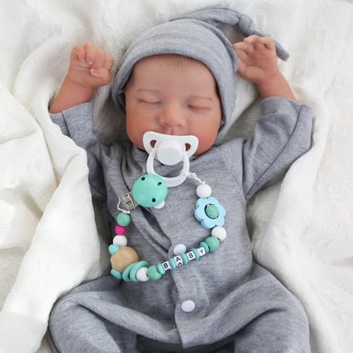 18 Inch Realistic Reborn Baby Doll with Vinyl Body and Accessories Q173
