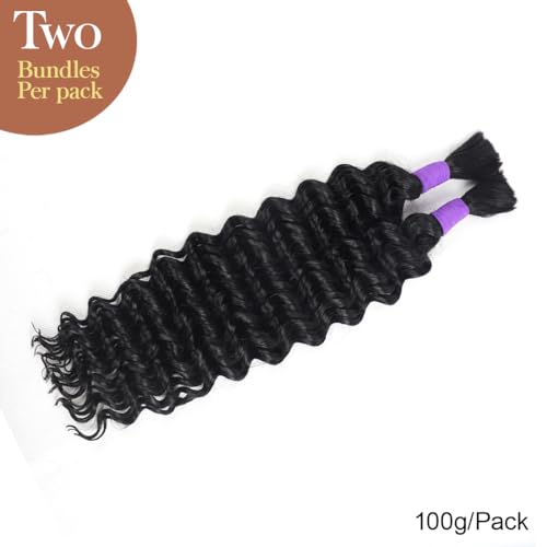 100g Unprocessed Brazilian Virgin Human Hair for Braiding, No Weft W6879