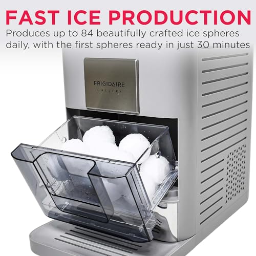 Countertop Sphere Ice Maker with Transparent Window, 84 Spheres Per Day W5583