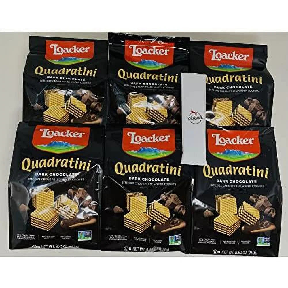 Dark Chocolate Filled Wafer Cookies 6 Pack J117