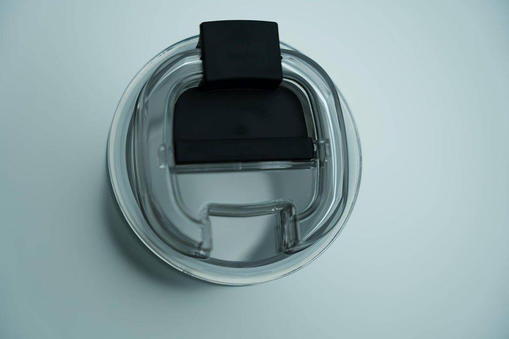 Stackable stainless steel espresso cup with lid, 8.8 oz O590036