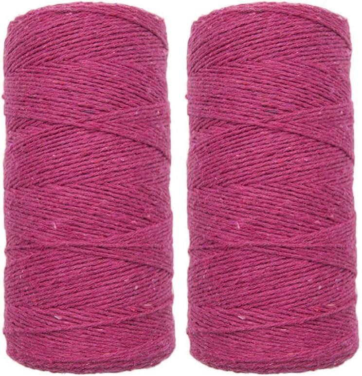 1mm Cotton Loom Warp Yarn for Weaving Carpet Tapestry Rug DIY C7516