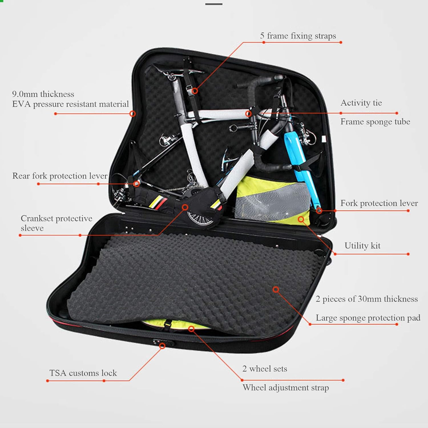 Bike Travel Hard Case Box for Air Flights F75250