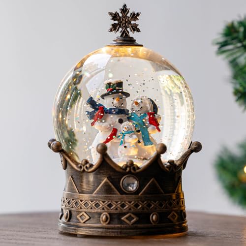 Nutcracker Snow Globe Lantern with Music and Timer Z50315