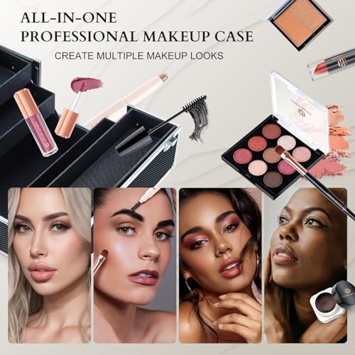 Professional Makeup Set for Teens and Girls with Train Case F23556