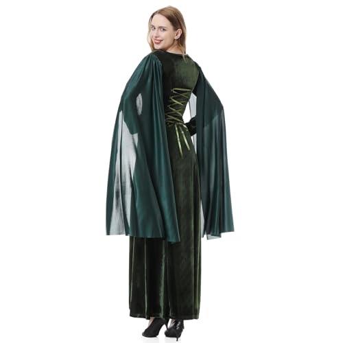 Medieval Tea Party Dress with Bubble Sleeves and Belt J695606