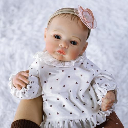 18 Inch Realistic Reborn Baby Doll Girl with Soft Weighted Body H76938