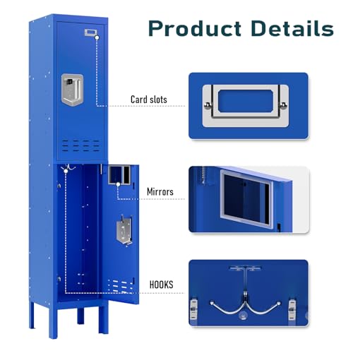 Metal Cabinet with Lockable Door for Office, Gym, School, Home A290