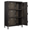 Letaya Metal Storage Locker,47" Steel Retro Cabinets 6 Doors Lockable,Adjustable Feet Organizer Cabinets for Employees Home Office School Gym (6 Door)