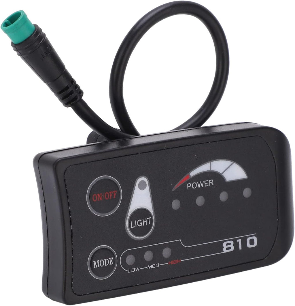 Bike Computer Bicycle Computer LED Display Control Panel, S810 Electric Bike LED Display Panel Ebike Display Scoooter Motor Display for JN Controller for Pasion Electric Bike Motor