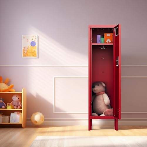 Metal Cabinet with Lockable Door for Office, Gym, School, Home A290