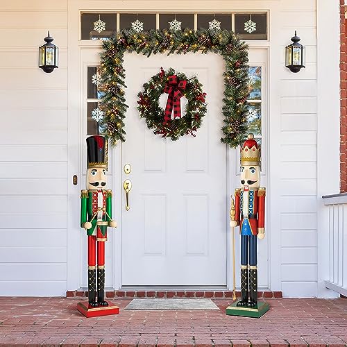 Wooden Nutcracker Decoration 42 Inch Christmas Indoor Outdoor C418758