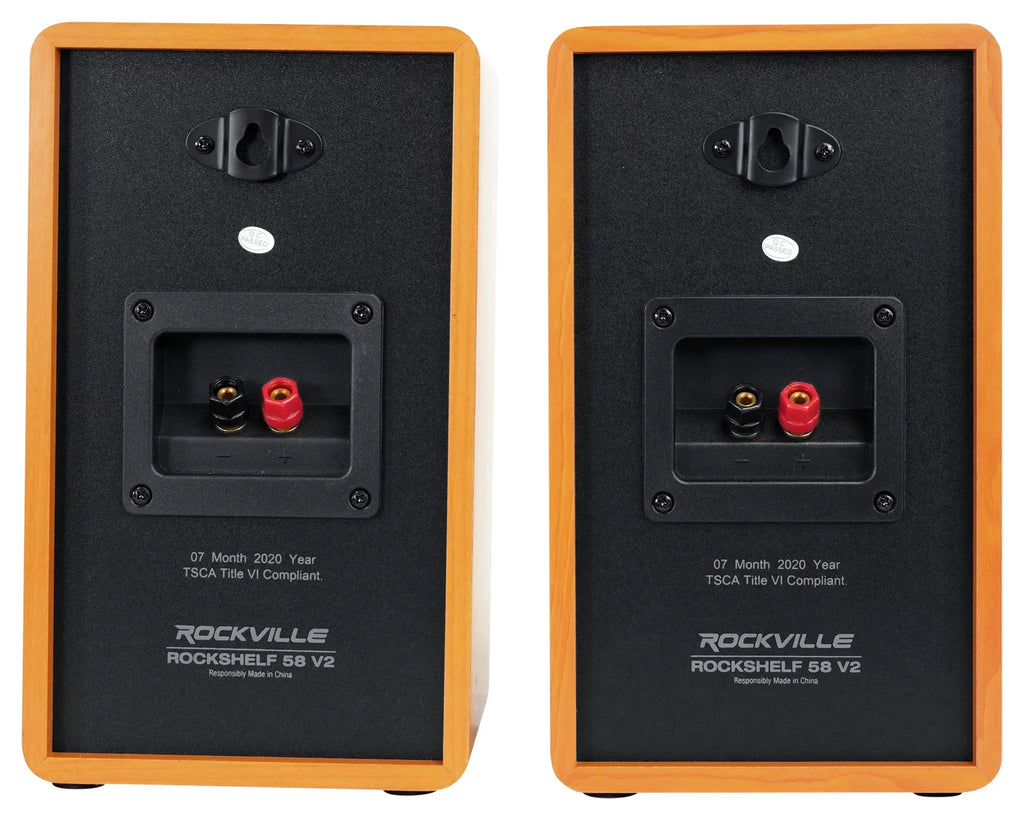 Bookshelf Speakers with Stands and Speaker Wire Z466