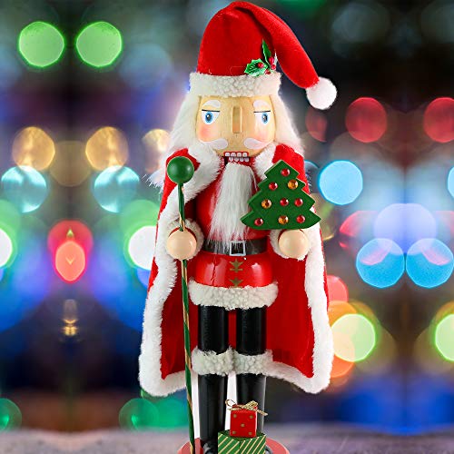 Christmas Santa Claus Nutcracker Wooden Figure Home Decoration 13.5" W53812