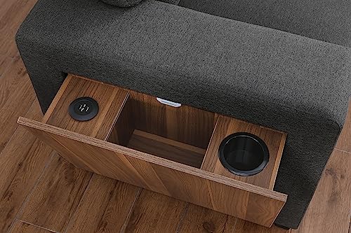 4-in-1 Convertible L Shaped Couch with Pull Out Bed and Storage Z983