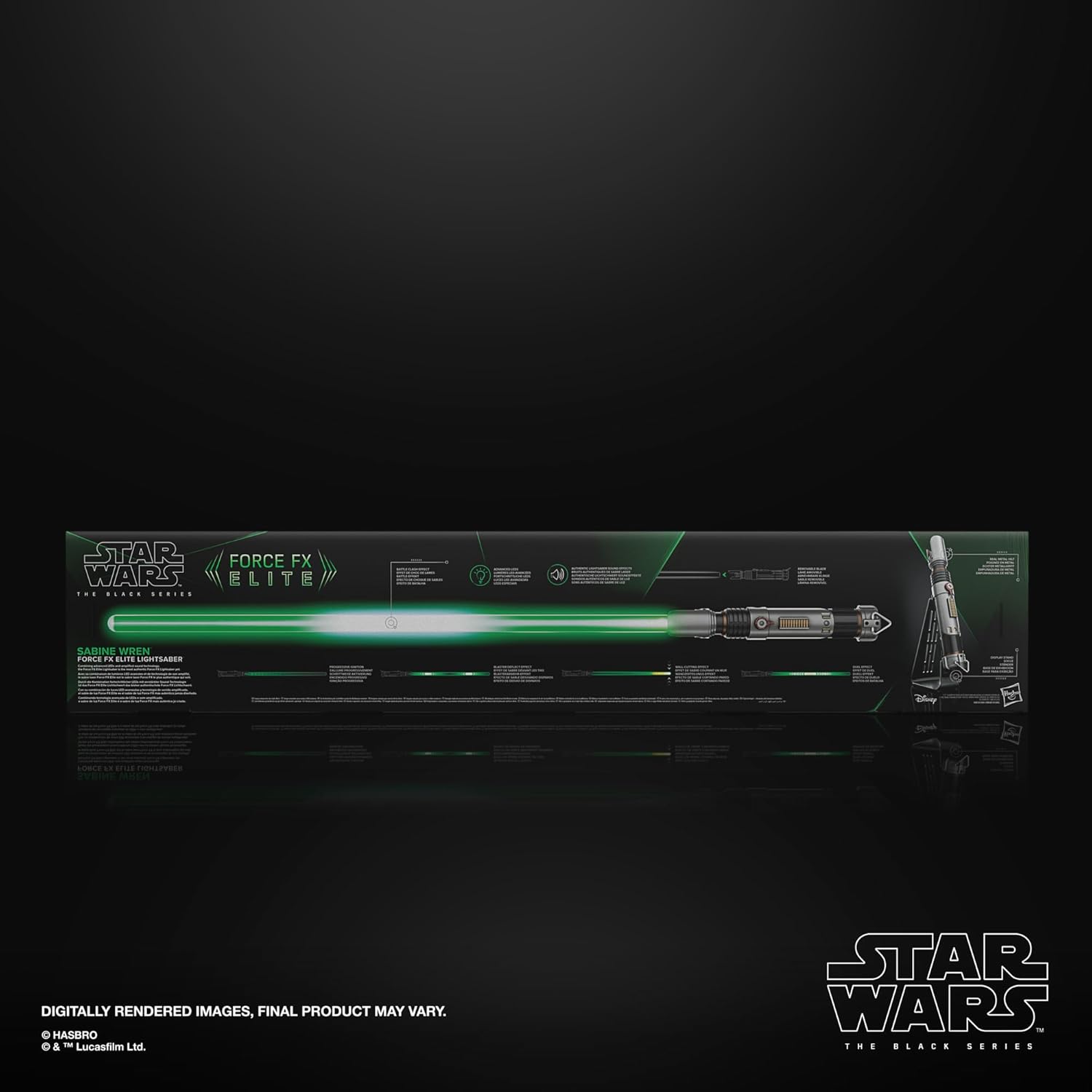Sabine Wren Force FX Elite Electronic Lightsaber with LED and Sound Effects O9876
