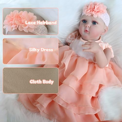 18 Inch Realistic Reborn Baby Doll Girl with Accessories U3783