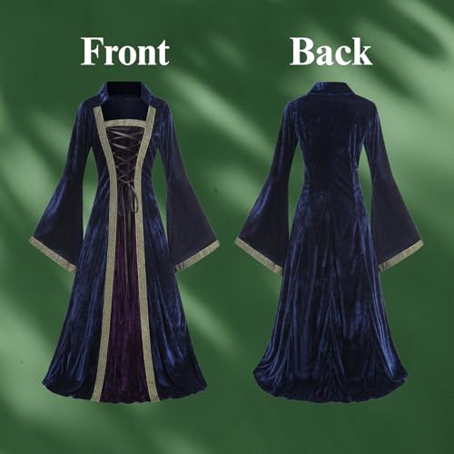 Medieval Tea Party Dress with Bubble Sleeves and Belt J695606