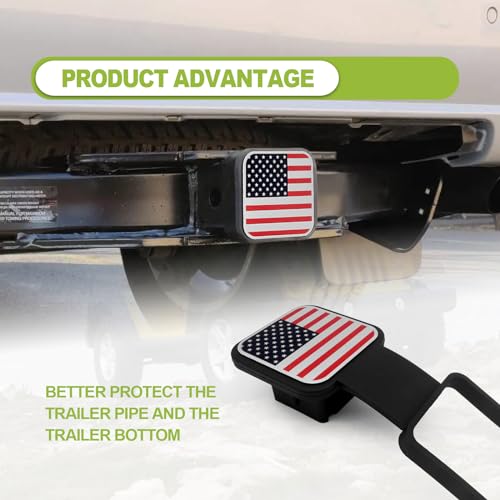 Trailer Hitch Dust Plug Square Mouth Protection Cover for RV SUV Cars W137682
