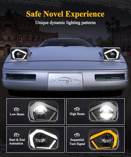 LED Headlights 7x6 5x7 Sealed Beam with DRL and Turn Signal G192