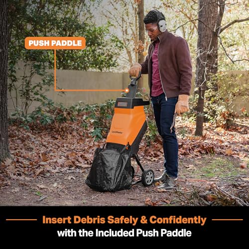 Electric Wood Chipper Shredder 15-Amp 1.8-Inch Cutting Diameter L9322