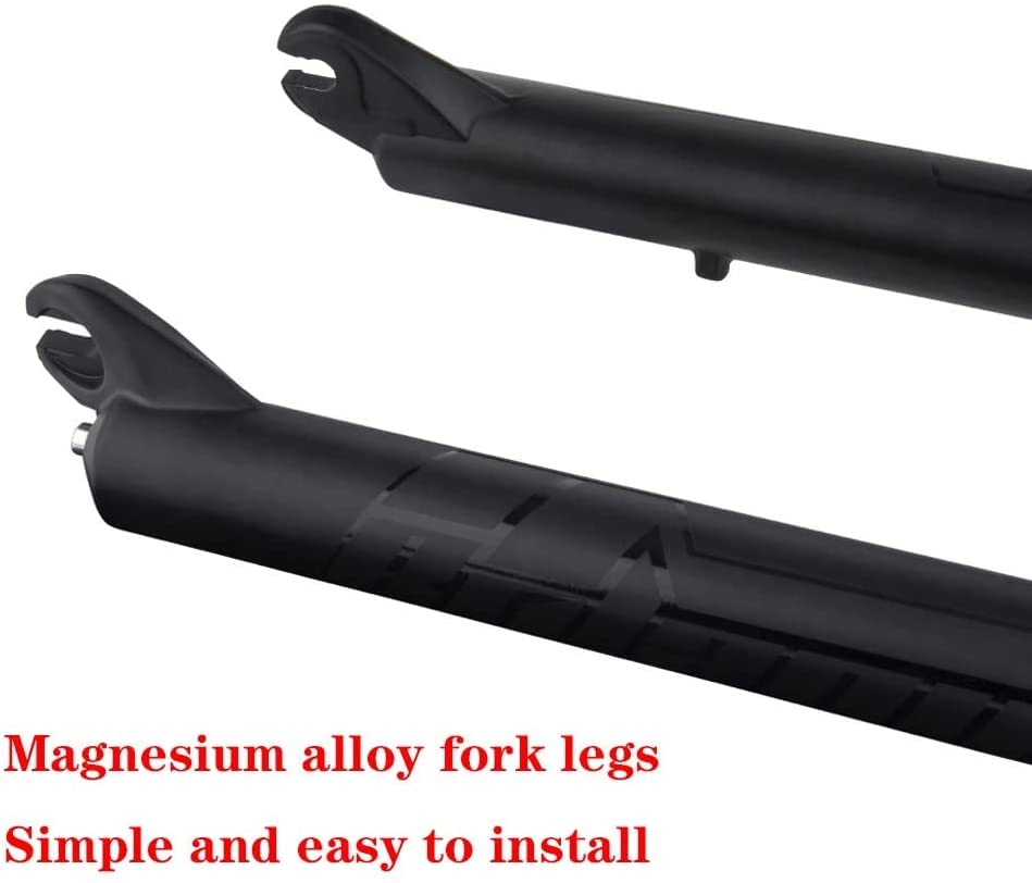 Snow Bike Fat Fork 1-1/8" Mountain Air Suspension Fork 160mm Travel QR E-Bike Front Fork 26x4.0 Disc Brake Z677469