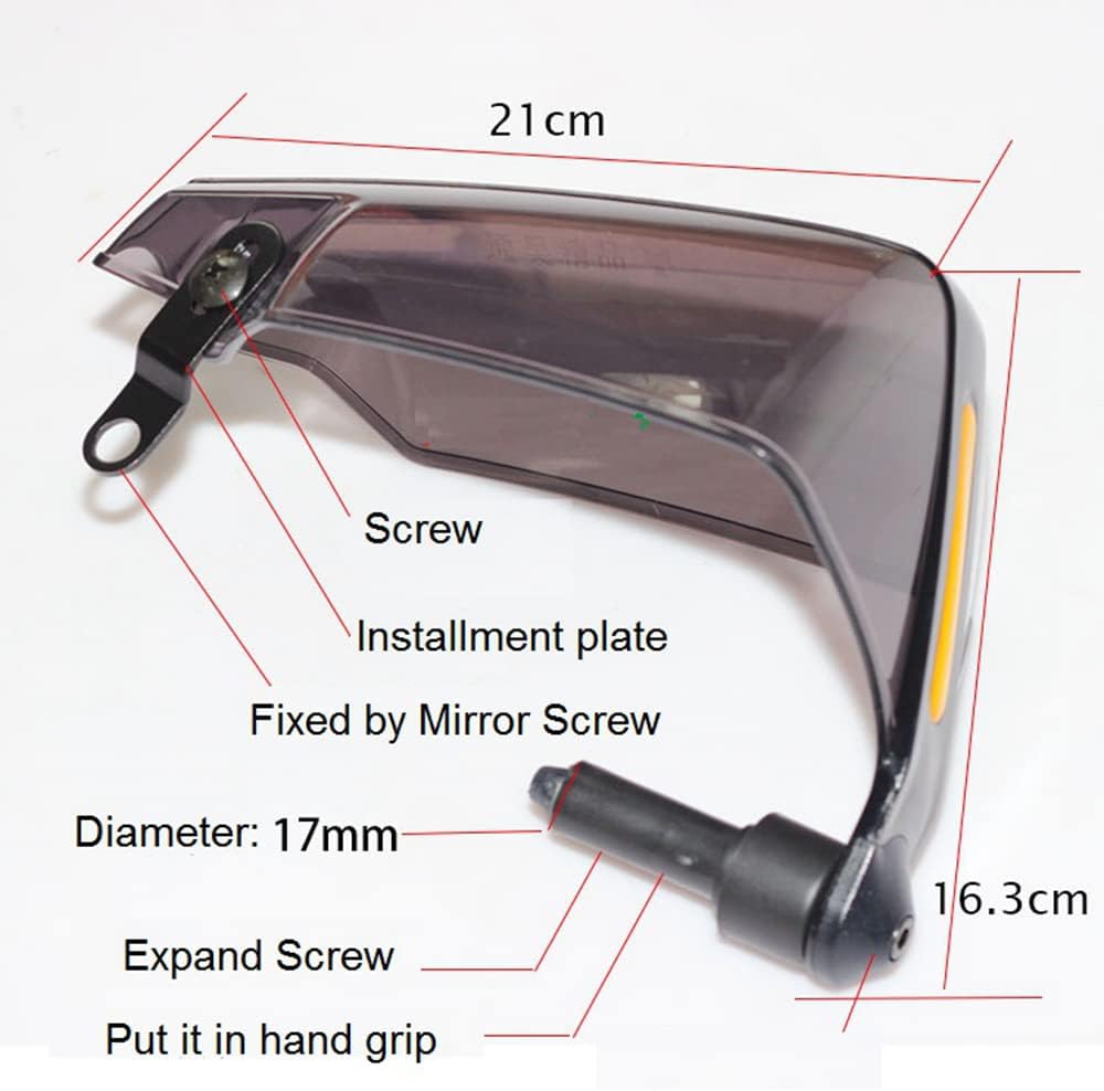 Motorcycle Hand Guard Windproof Protector for 22mm Handlebar D616