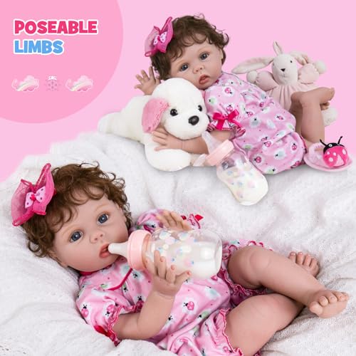 Lifelike Reborn Baby Doll 20 Inch Realistic Newborn Girl with Gift Box X3105