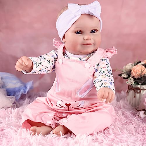 20 Inch Soft Vinyl Reborn Baby Doll with Accessories for Girls P18941