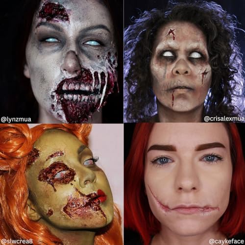 Special FX Makeup Kit with Practice Head for Theatre, Halloween & Cosplay T6496