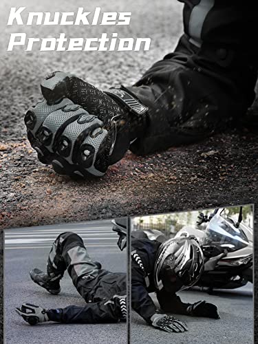 Breathable Mesh Motorcycle Gloves with Touchscreen Protection D471