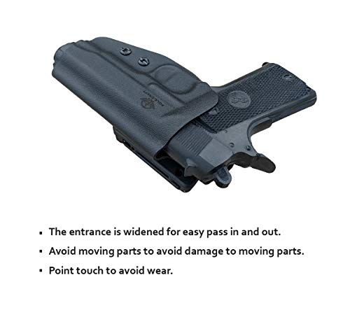 1911 OWB Kydex Holster for 4.25" Barrel, Outside Waistband Carry with Belt Clip A225481