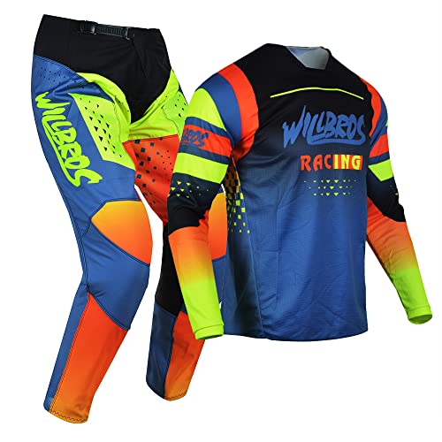 Motocross Jersey and Pants Combo Set for Men and Women Offroad Riding E46126
