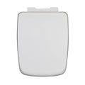 Soft Close Toilet Seat, Toilet seat, Square Toilet Seats White Toilet Seat, Top Fix Toilet Seat with Adjustable Hinges, Square Toilet Seat 355×460mm